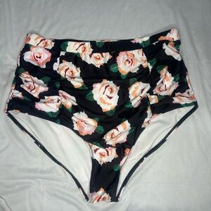 Floral High-Waisted Bikini Bottom